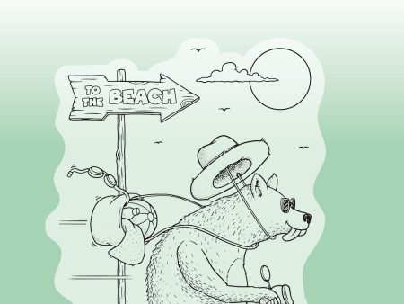 BL Clear Stamp To The Beach By Laurens 80x64x3mm 1 PC nr.456 Fashion