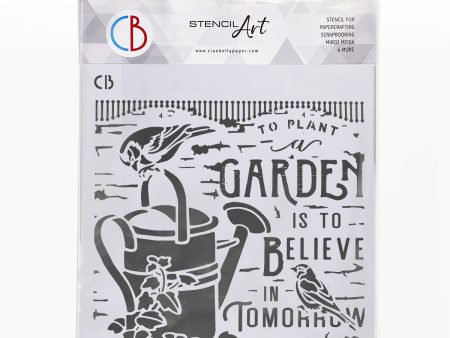 Ciao Bella Texture Stencil 8x8 Believe In Tomorrow Online Hot Sale