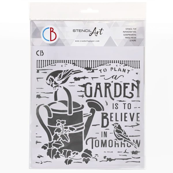 Ciao Bella Texture Stencil 8x8 Believe In Tomorrow Online Hot Sale