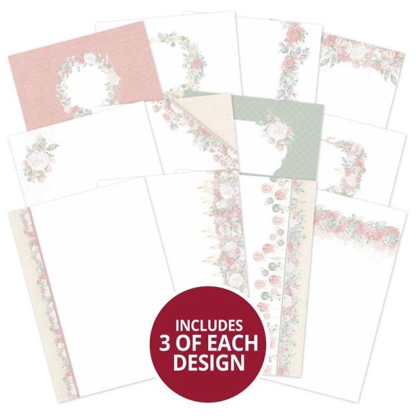 Forever Florals - Festive Rose Luxury Card Inserts Online