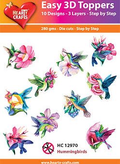 Easy 3D-Toppers Hummingbirds Online