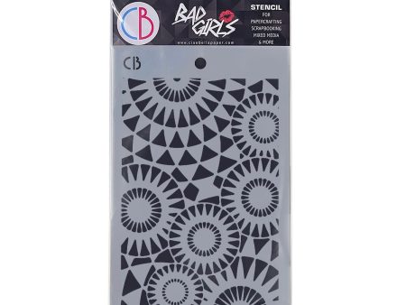 Ciao Bella Texture Stencil 5 x8  Concentric points Sale