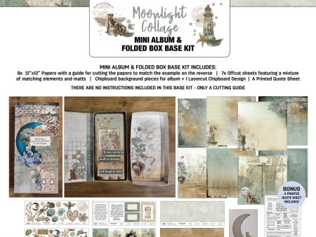 3Quarter Designs - Mini Album Base Kit - Moonlight Collage For Discount