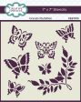 Creative Expressions Graceful Butterflies 7 in x 7 in Stencil Online Hot Sale