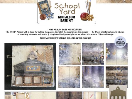 3Quarter Designs School Yard Mini Album Base Kit Discount