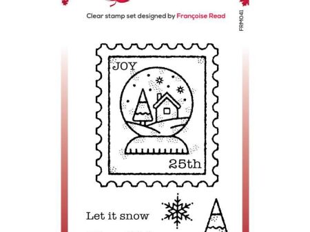 Woodware Clear Singles Snow Globe Stamp 3 in x 4 in Stamp Fashion