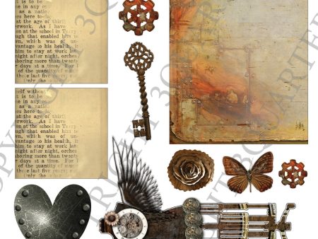 3Quarter Designs Steampunk Mini Project Sheet Hot on Sale