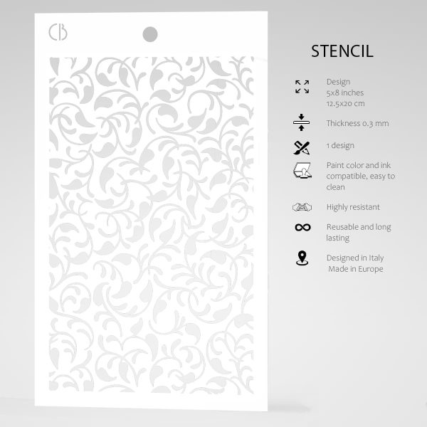 Ciao Bella Texture Stencil 5 x8  Ephesus Online Hot Sale