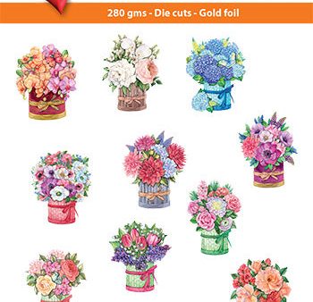 Easy 3D-Toppers Flowers Boxes Cheap