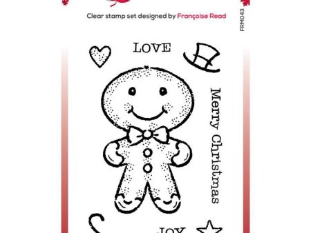 Woodware Clear Singles Gingerbread Man 3 in x 4 in Stamp For Discount