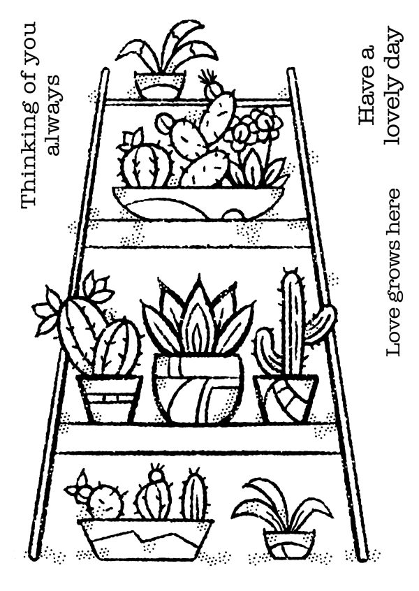 Woodware Clear Singles Indoor Garden 4 in x 6 in Stamp Fashion