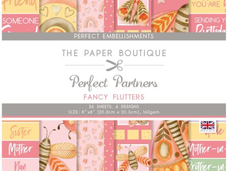 The Paper Boutique Perfect Partners - Fancy Flutters 8 in x 8 in Embellishments Sale