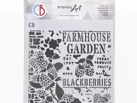 Ciao Bella Texture Stencil 8x8 Farmhouse Garden Online Hot Sale