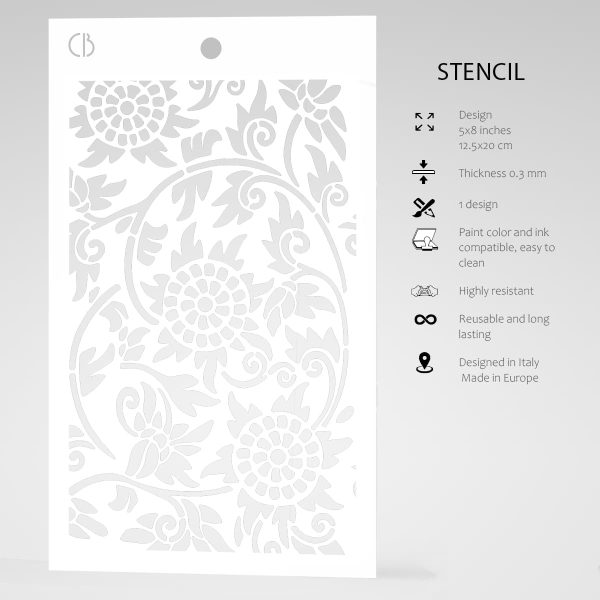 Ciao Bella Texture Stencil 5 x8  Palenque Discount