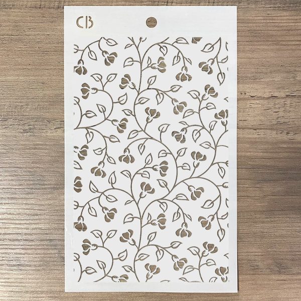 Ciao Bella Texture Stencil 5 x8  Flower Ramage Discount