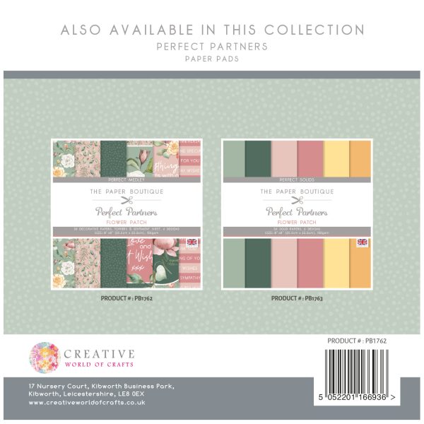 The Paper Boutique Perfect Partners Flower Patch 8 in x 8 in Medley Online Hot Sale