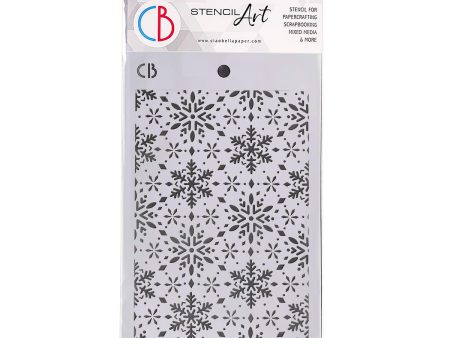 Ciao Bella Texture Stencil 5 x8  Snowflakes Sale