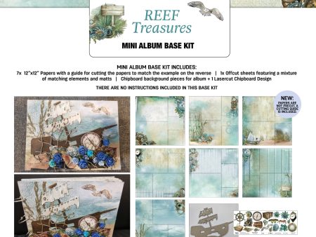 3Quarter Designs Reef Treasures Mini Album Base Kit Online Sale