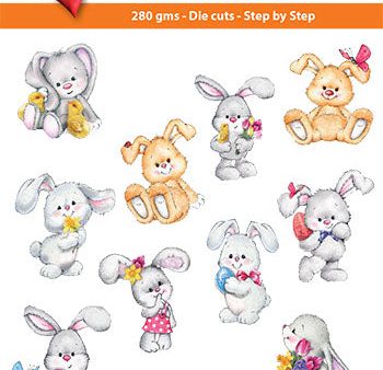 Easy 3D-Toppers Cute Bunnies Sale