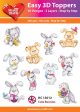 Easy 3D-Toppers Cute Bunnies Sale