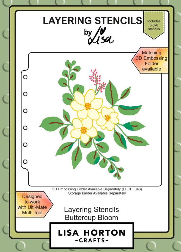 Buttercup Bloom Layering Stencils Sale