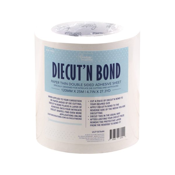 Couture Creations - Diecut N Bond (Tape) 25m x 12cm (82 ft x 4.72 inches) For Discount