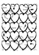 Woodware Clear Singles Heart Background 4 in x 6 in Stamp Cheap