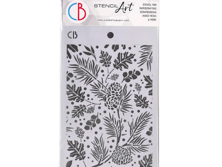 Ciao Bella Texture Stencil 5 x8  Autumn Leaves Online Sale