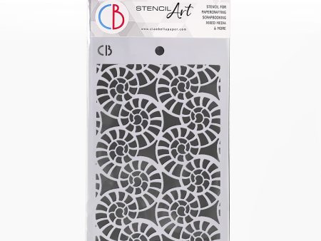 Ciao Bella Texture Stencil 5x8 Fossil Shells Online