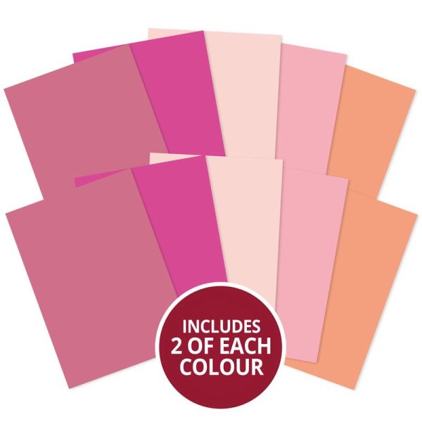 Matt-tastic Adorable Scorable A4 Cardstock x 10 Sheets - Pinks For Sale