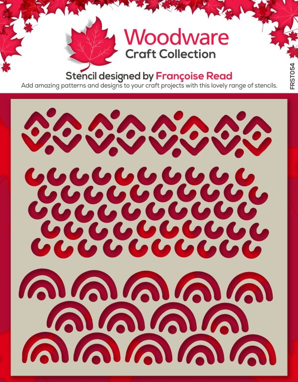 Woodware Batik 6 in x 6 in Stencil Discount