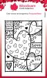 Woodware Clear Singles Heart Collage 4 in x 6 in Stamp Cheap