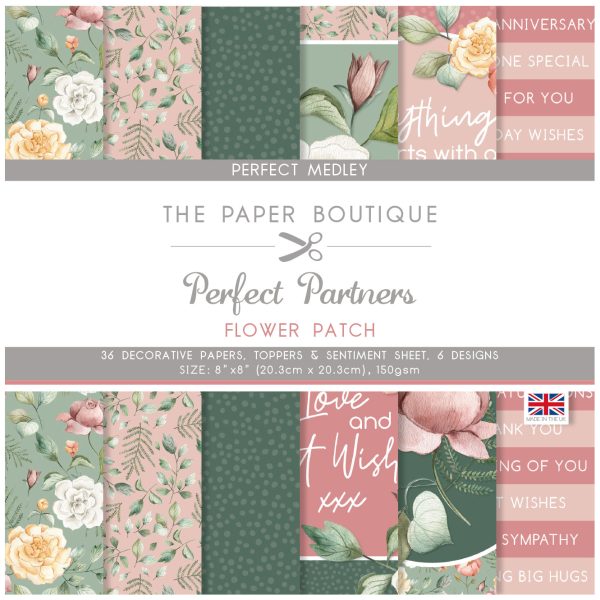 The Paper Boutique Perfect Partners Flower Patch 8 in x 8 in Medley Online Hot Sale