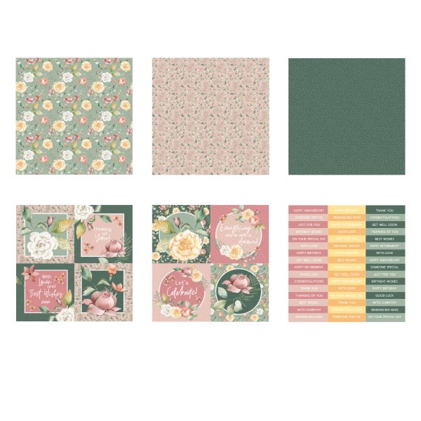 The Paper Boutique Perfect Partners Flower Patch 8 in x 8 in Medley Online Hot Sale