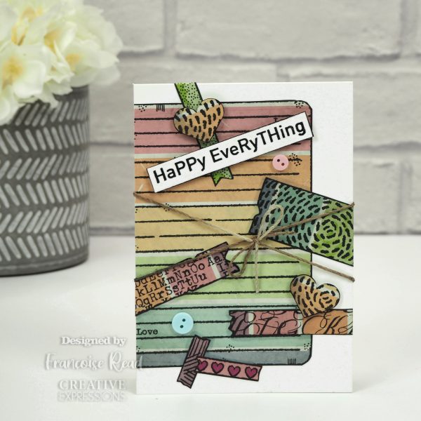 Woodware Clear Singles Happy Everything 4 in x 6 in Stamp Online